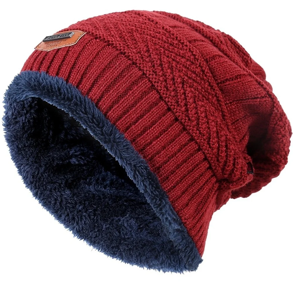 ✨✨BRAND NEW Winter Knit Skull Cap Woolen Slouchy Beanie Hat - Picture 1 of 8